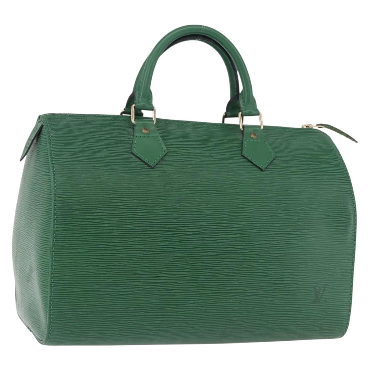 LOUIS VUITTON Epi Speedy 30 Hand Bag Borneo Green M43004 LV Auth BA14310A