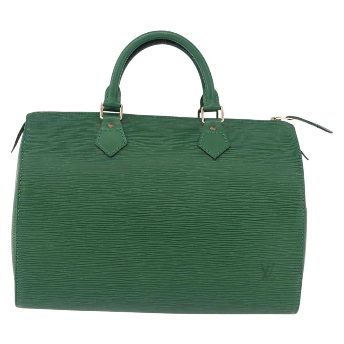 LOUIS VUITTON Epi Speedy 30 Hand Bag Borneo Green M43004 LV Auth BA14310A