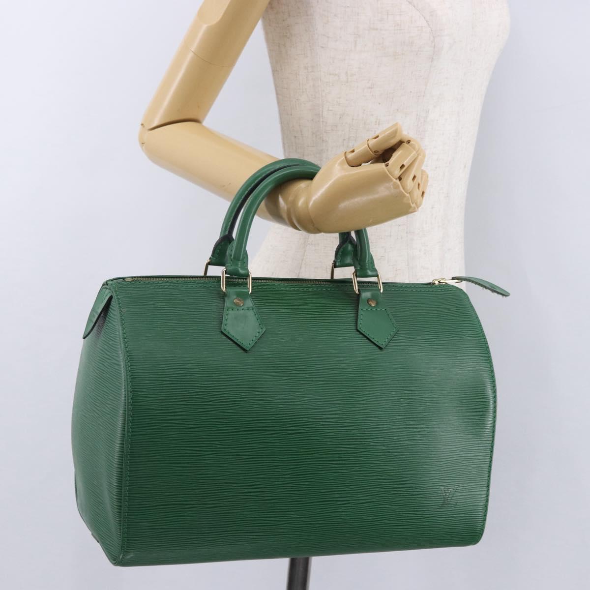 LOUIS VUITTON Epi Speedy 30 Hand Bag Borneo Green M43004 LV Auth BA14310A