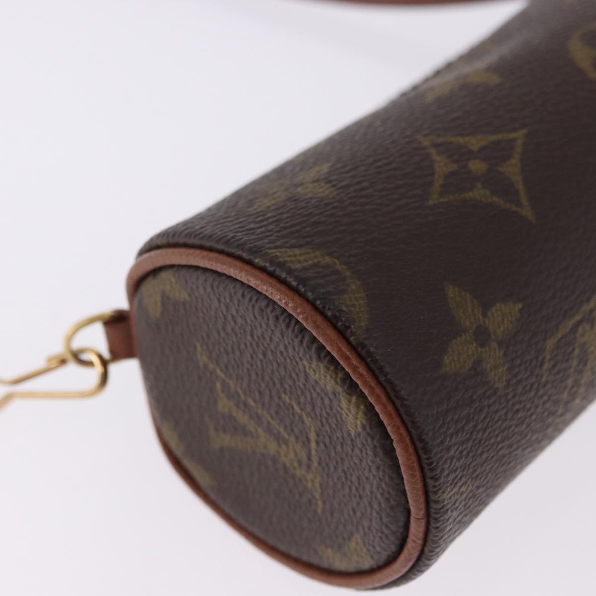 LOUIS VUITTON Monogram Papillon Pouch LV Auth BA14314