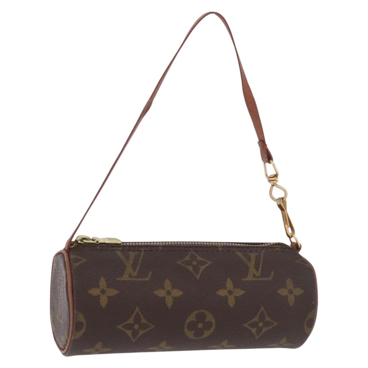 LOUIS VUITTON Monogram Papillon Pouch LV Auth BA14314