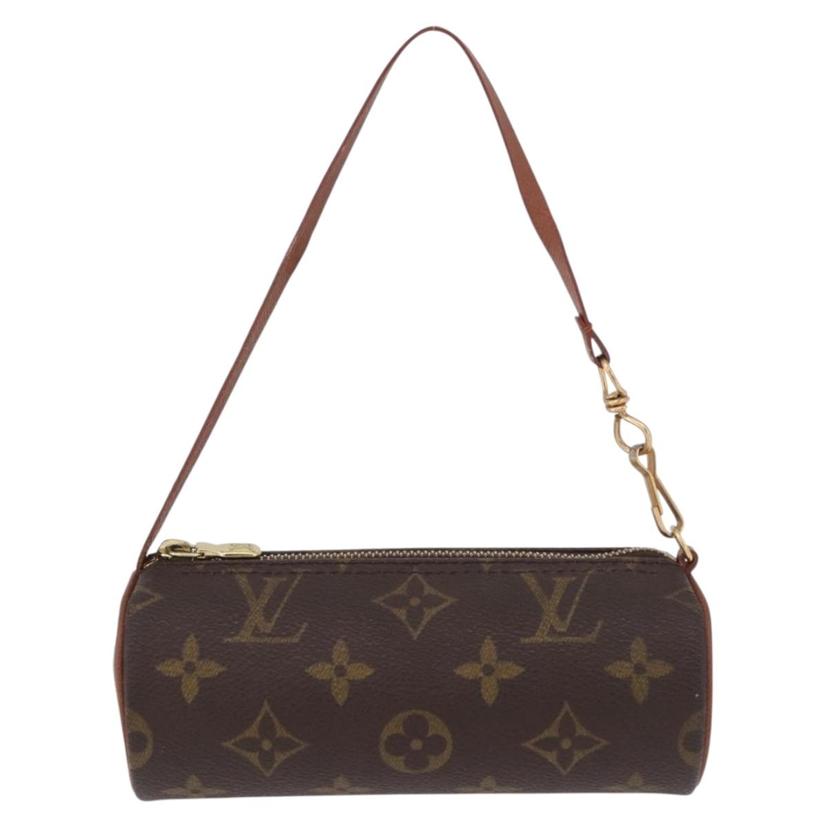 LOUIS VUITTON Monogram Papillon Pouch LV Auth BA14314