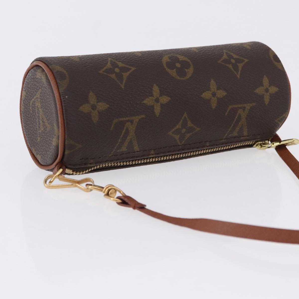 LOUIS VUITTON Monogram Papillon Pouch LV Auth BA14314