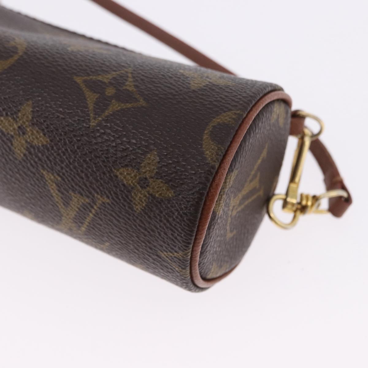 LOUIS VUITTON Monogram Papillon Pouch LV Auth BA14315