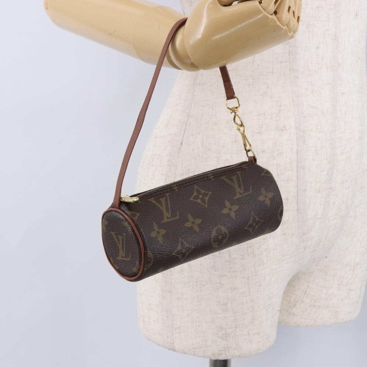 LOUIS VUITTON Monogram Papillon Pouch LV Auth BA14315
