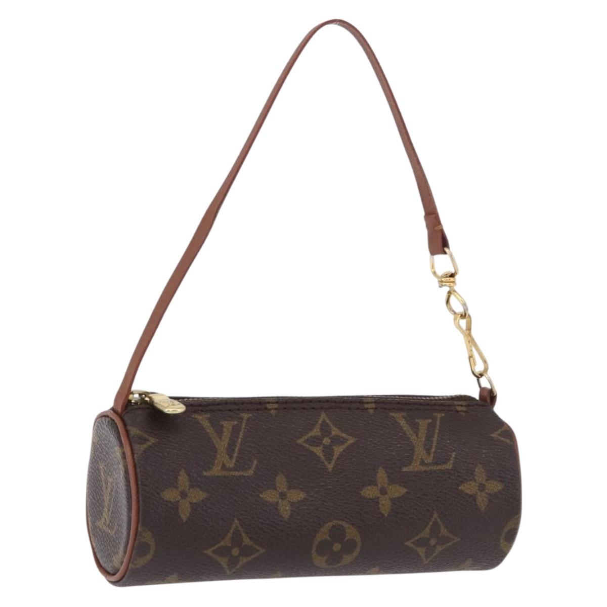 LOUIS VUITTON Monogram Papillon Pouch LV Auth BA14315