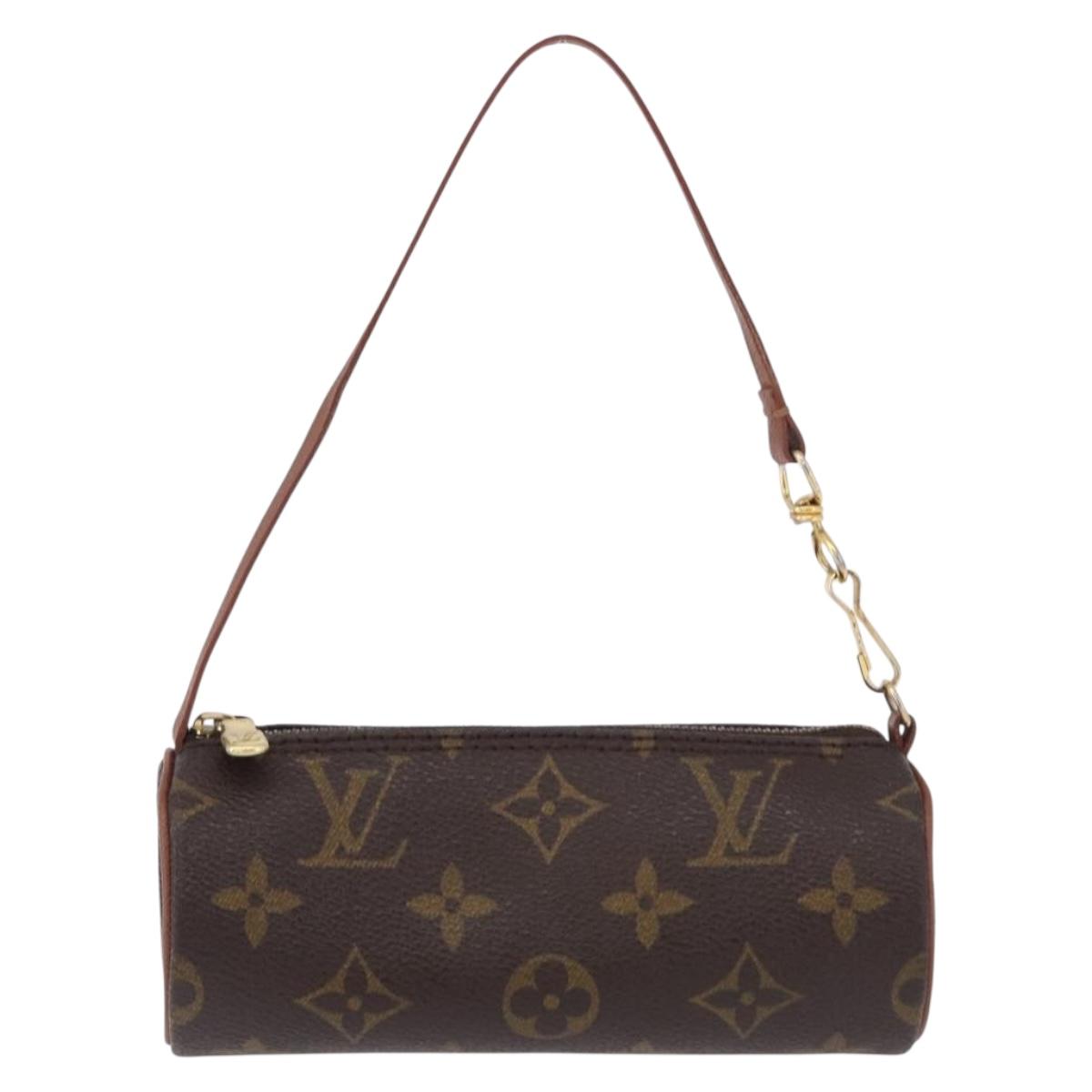 LOUIS VUITTON Monogram Papillon Pouch LV Auth BA14315