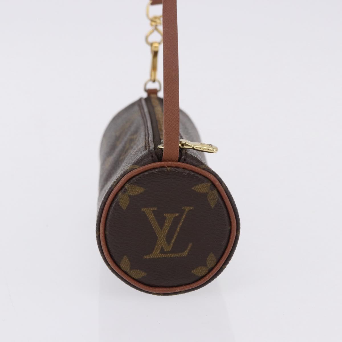 LOUIS VUITTON Monogram Papillon Pouch LV Auth BA14315