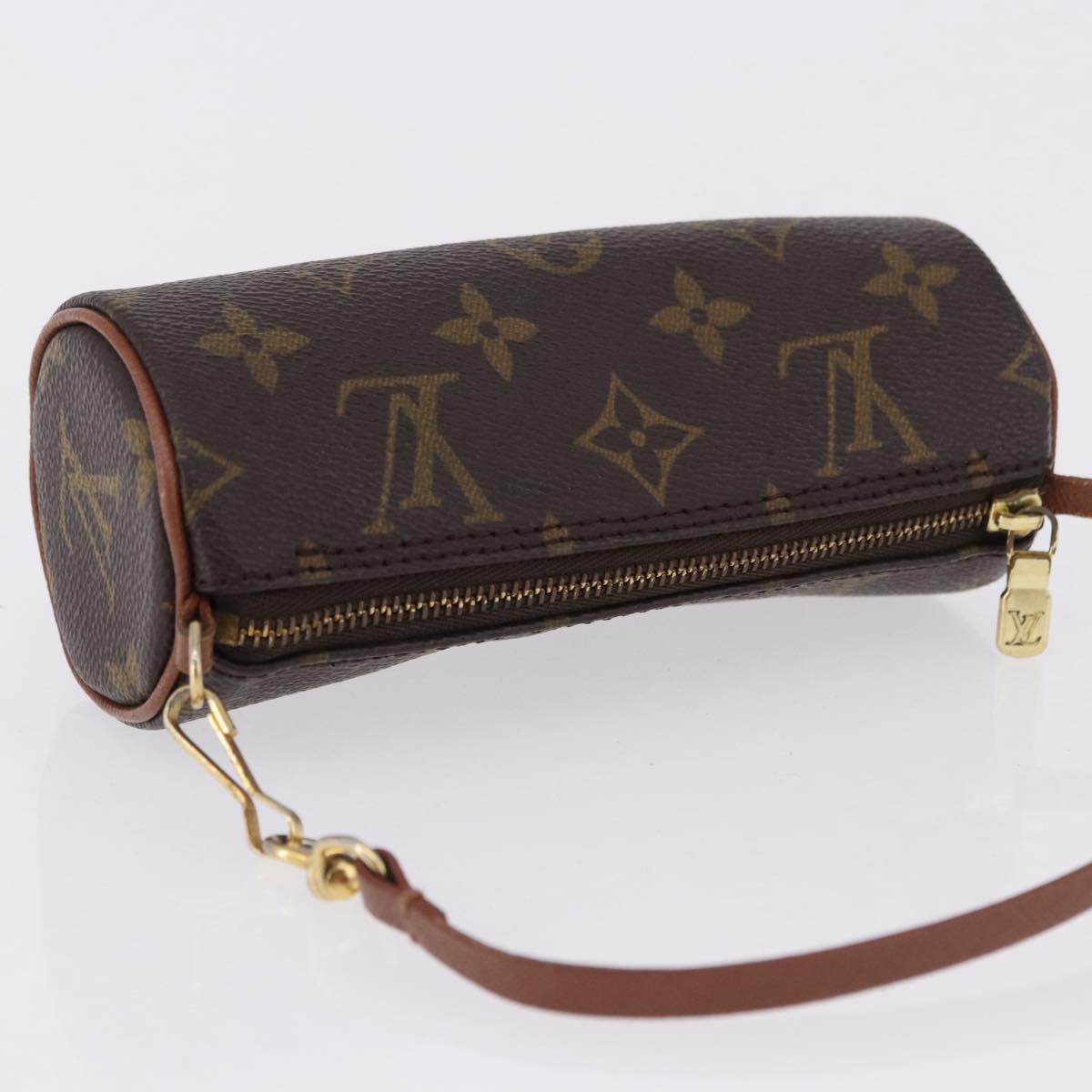 LOUIS VUITTON Monogram Papillon Pouch LV Auth BA14315