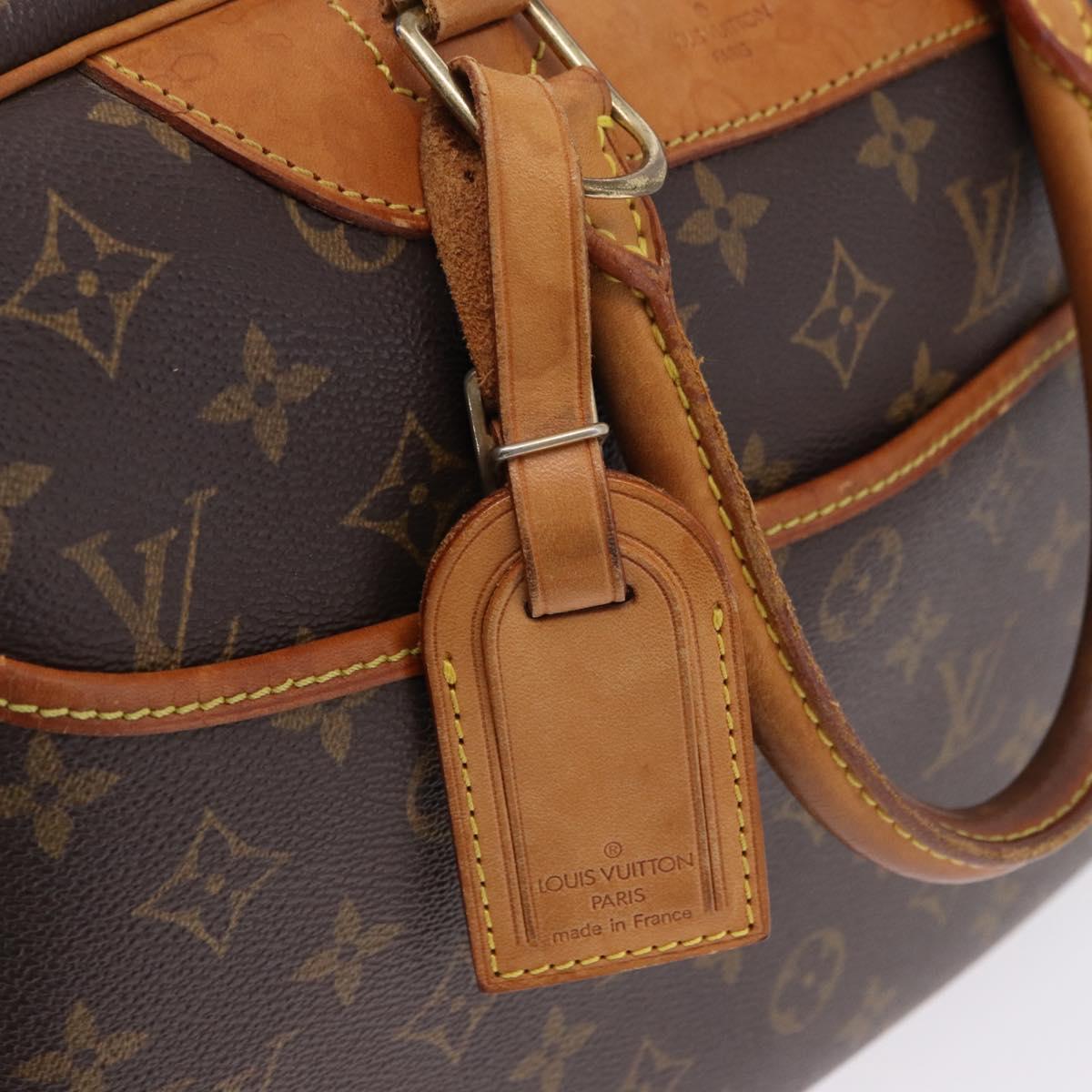 LOUIS VUITTON Monogram Deauville Hand Bag M47270 LV Auth BA14324