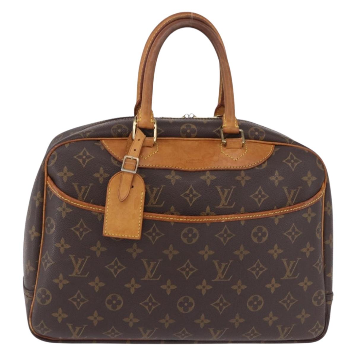 LOUIS VUITTON Monogram Deauville Hand Bag M47270 LV Auth BA14324