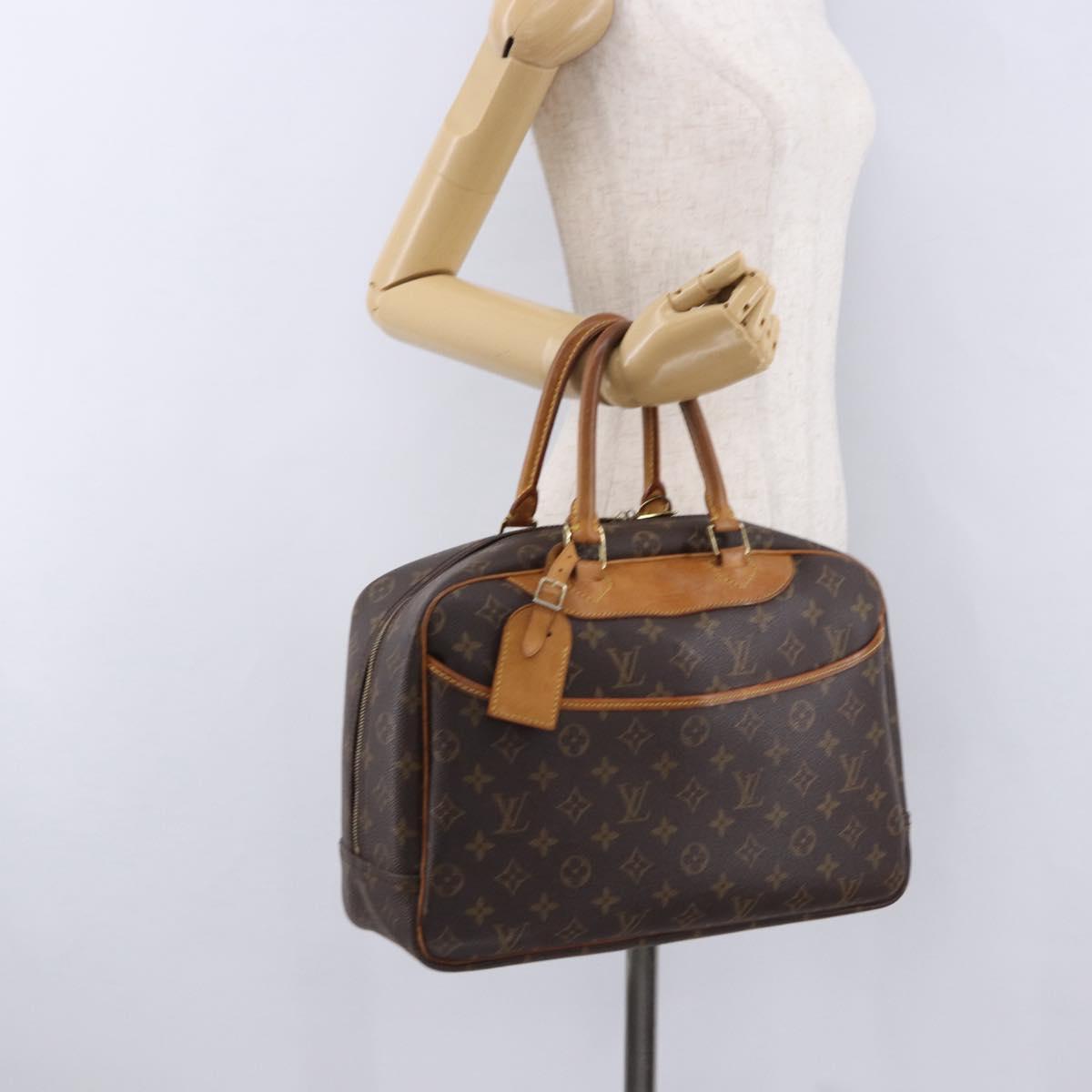 LOUIS VUITTON Monogram Deauville Hand Bag M47270 LV Auth BA14324