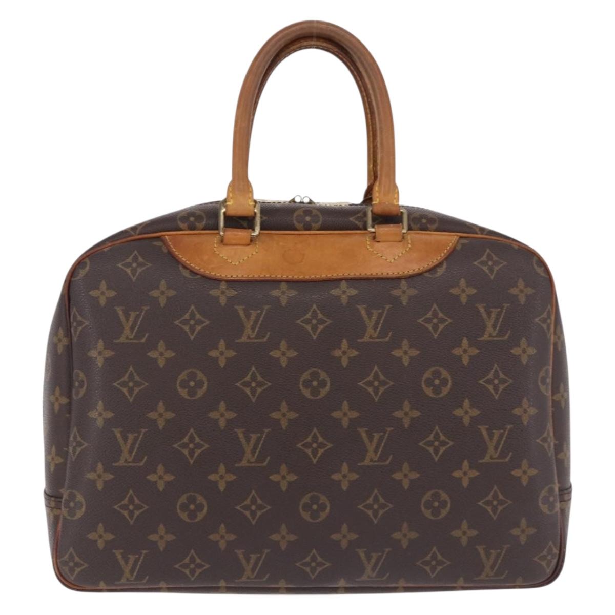 LOUIS VUITTON Monogram Deauville Hand Bag M47270 LV Auth BA14324