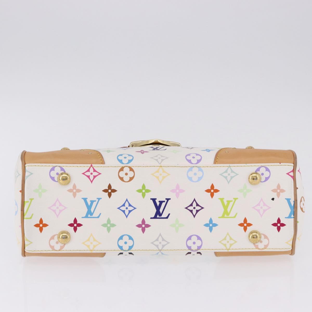 LOUIS VUITTON Monogram Multicolor Beverly MM Bag White M40203 LV Auth BA14326SV