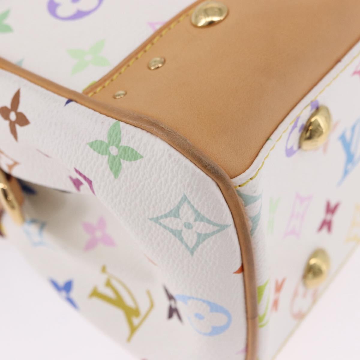 LOUIS VUITTON Monogram Multicolor Beverly MM Bag White M40203 LV Auth BA14326SV