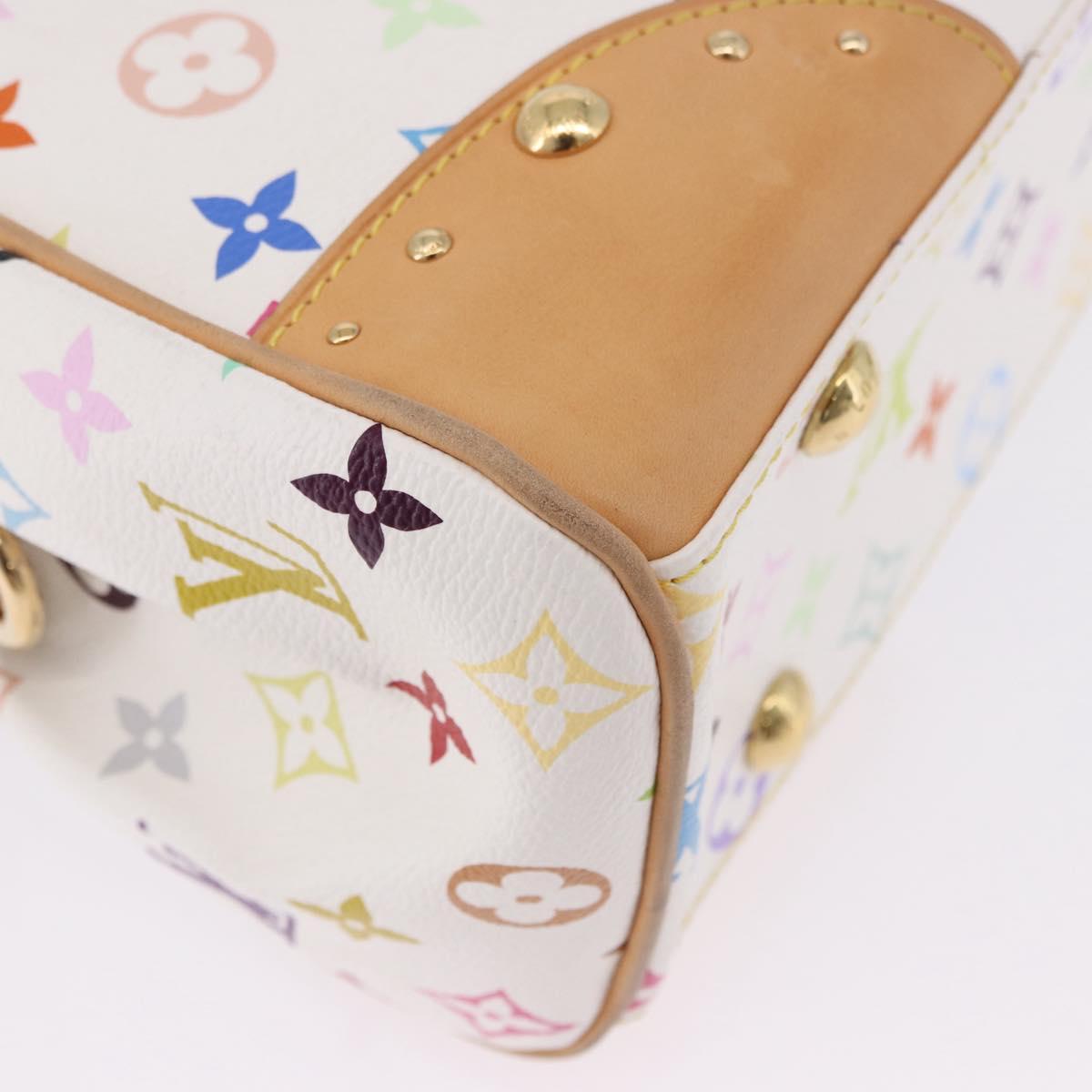 LOUIS VUITTON Monogram Multicolor Beverly MM Bag White M40203 LV Auth BA14326SV