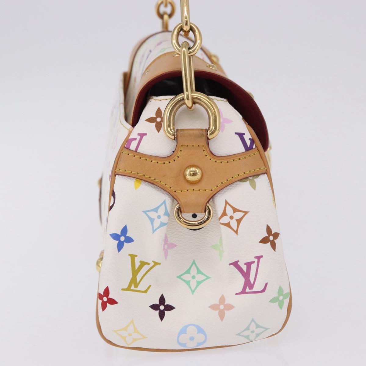 LOUIS VUITTON Monogram Multicolor Beverly MM Bag White M40203 LV Auth BA14326SV