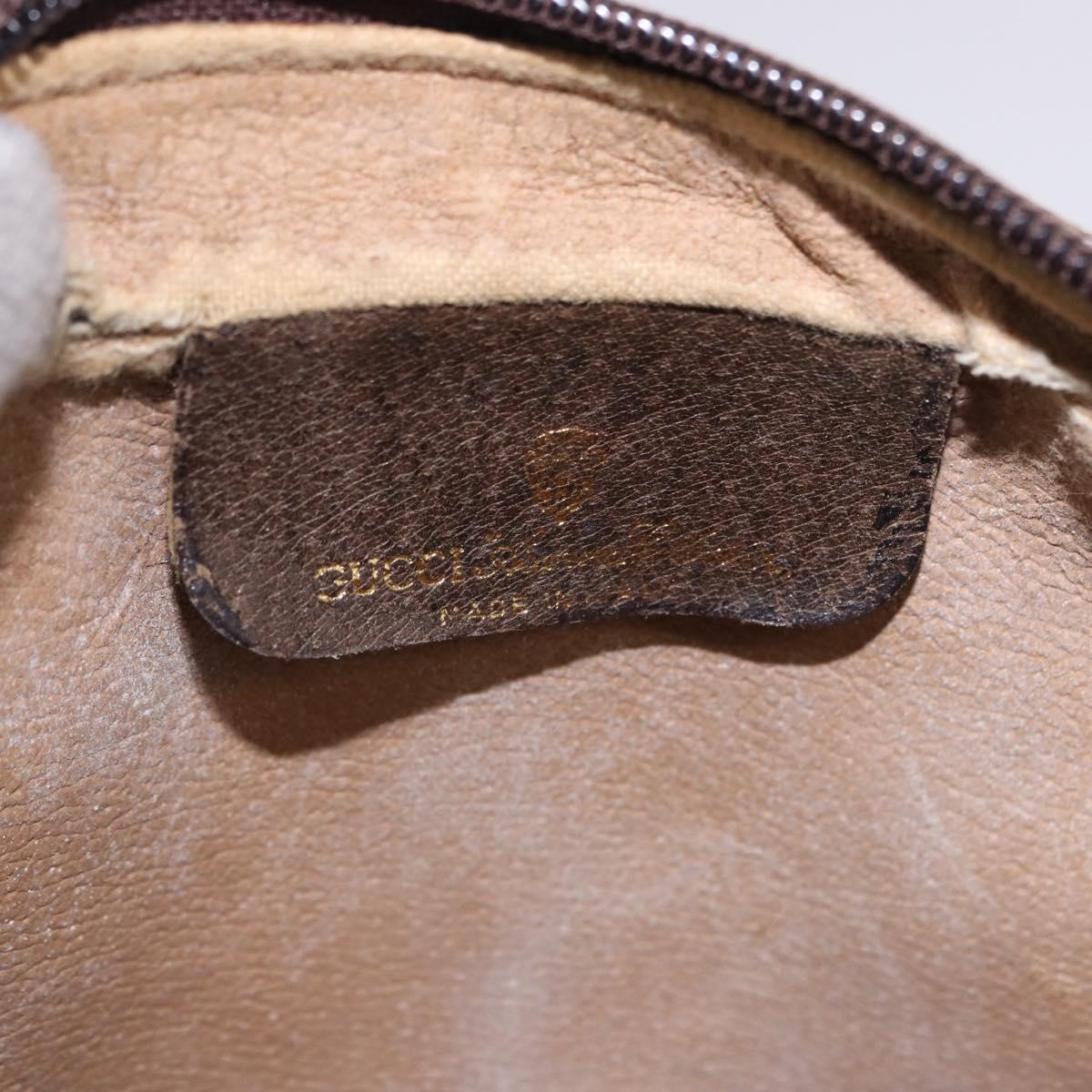 GUCCI GG Supreme Web Sherry Line Clutch Bag PVC Beige 010 378 Auth BA14328