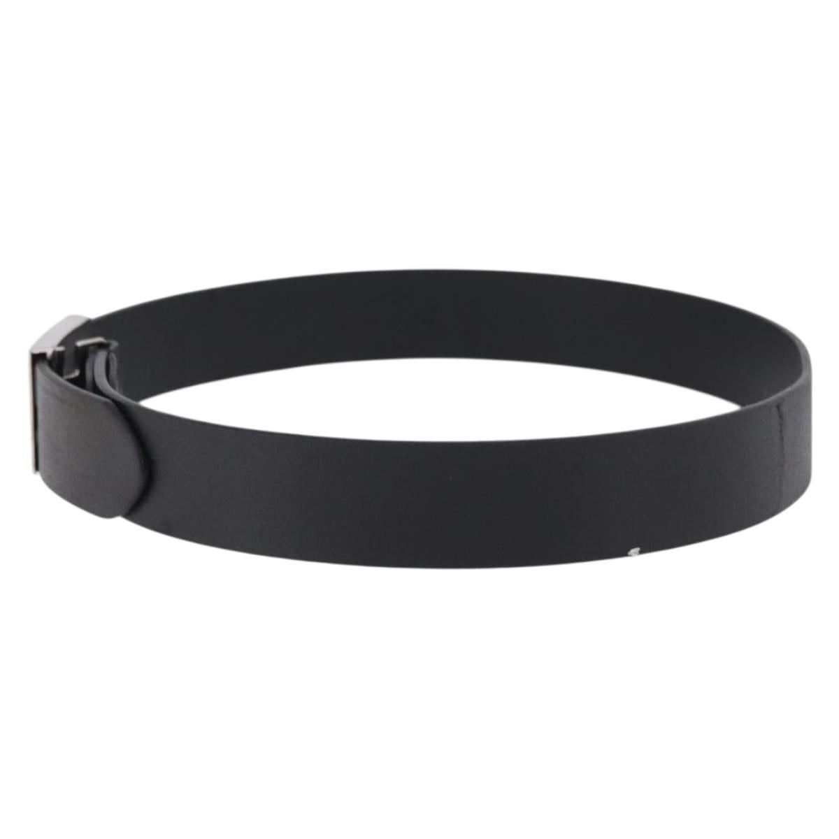 FENDI Belt Leather 35.4"" Black Auth BA14330