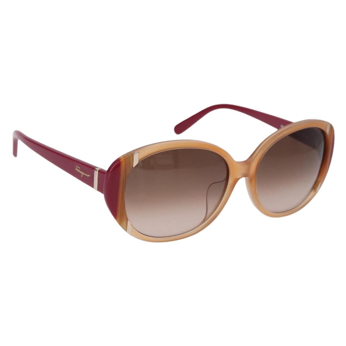 Salvatore Ferragamo Sunglasses plastic Pink Auth BA14332