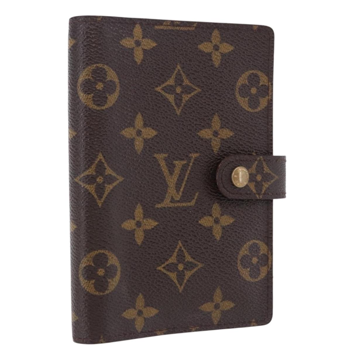 LOUIS VUITTON Monogram Agenda PM Day Planner Cover R20005 LV Auth BA14337