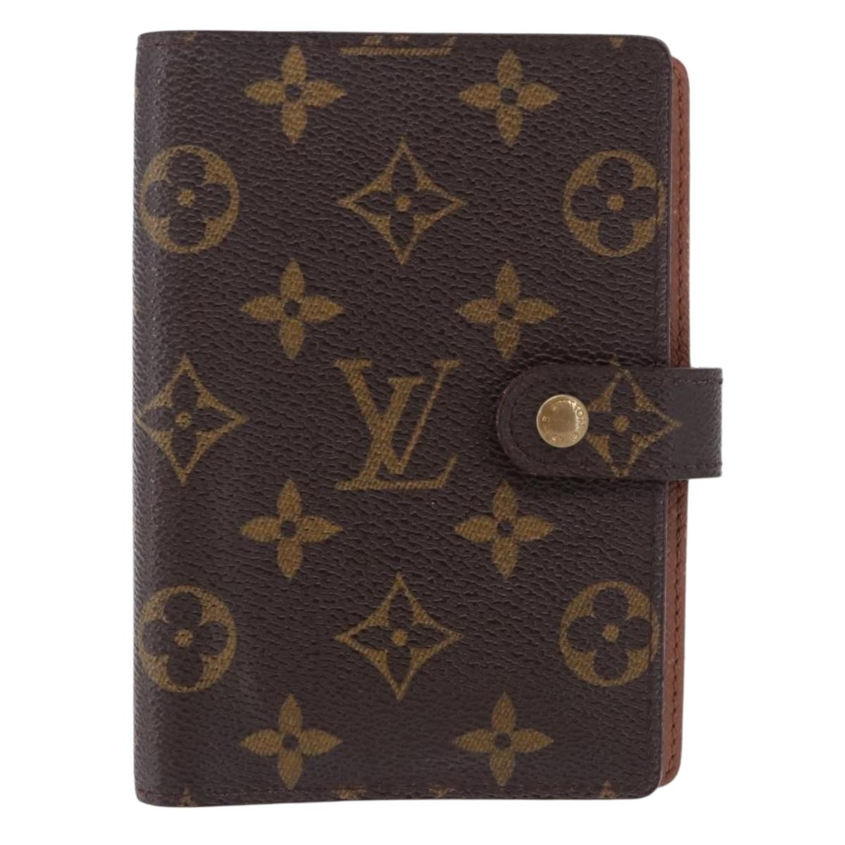 LOUIS VUITTON Monogram Agenda PM Day Planner Cover R20005 LV Auth BA14337