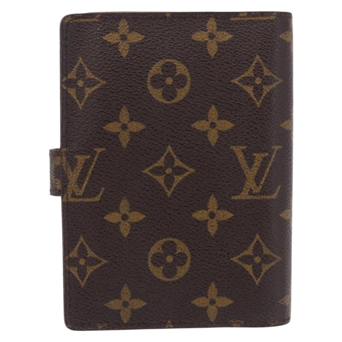 LOUIS VUITTON Monogram Agenda PM Day Planner Cover R20005 LV Auth BA14337