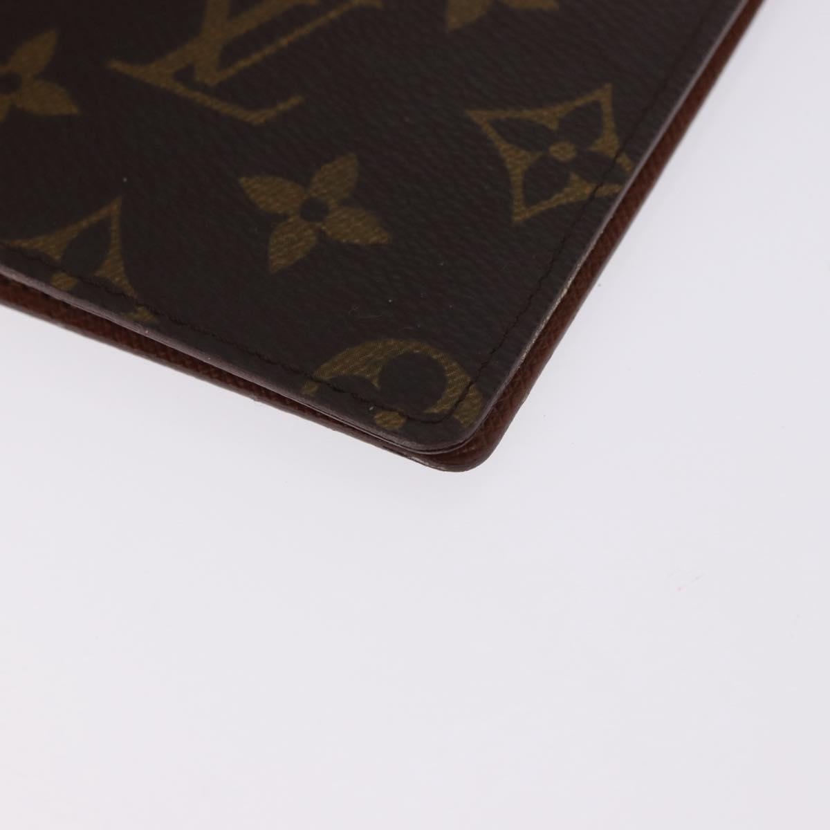 LOUIS VUITTON Monogram Agenda Poche Note Cover R20503 LV Auth BA14339