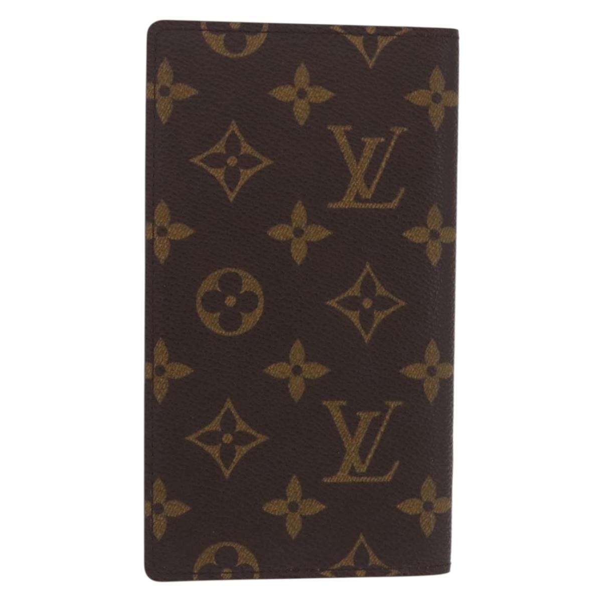 LOUIS VUITTON Monogram Agenda Poche Note Cover R20503 LV Auth BA14339