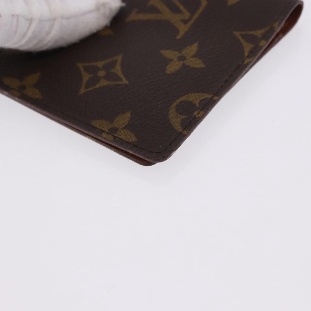 LOUIS VUITTON Monogram Agenda Poche Note Cover R20503 LV Auth BA14339