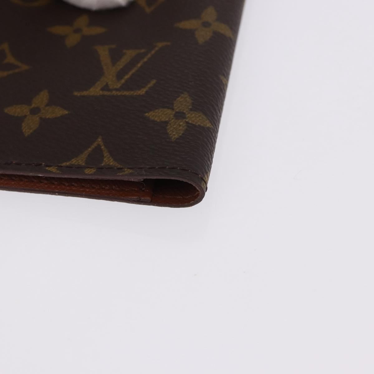 LOUIS VUITTON Monogram Agenda Poche Note Cover R20503 LV Auth BA14339