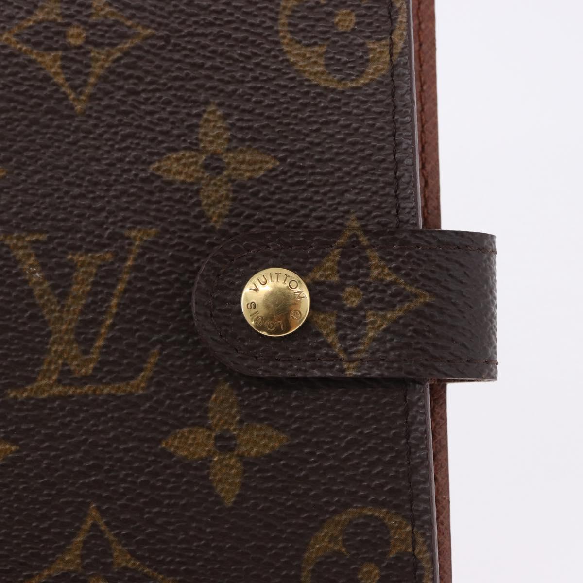 LOUIS VUITTON Monogram Agenda PM Day Planner Cover R20005 LV Auth BA14340