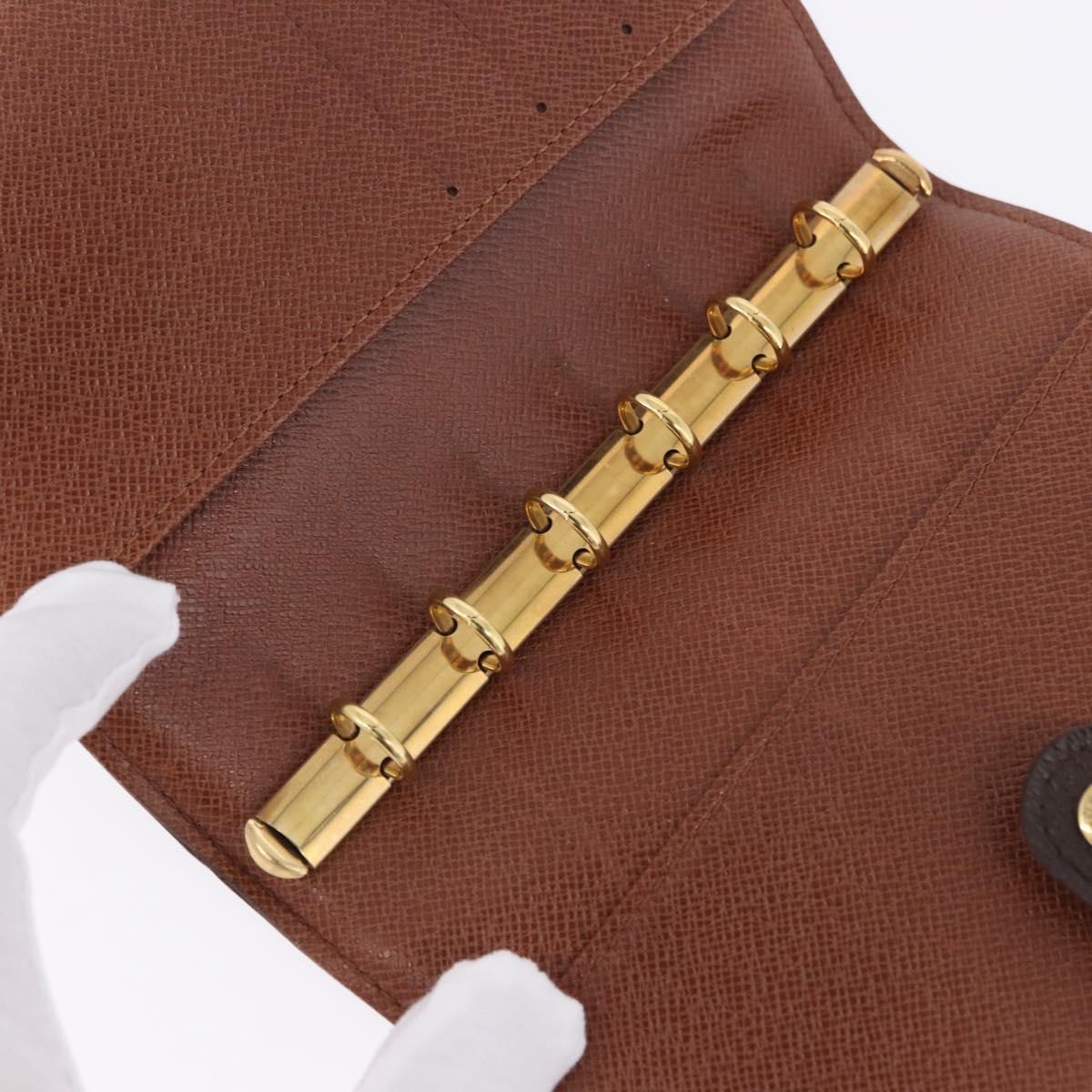 LOUIS VUITTON Monogram Agenda PM Day Planner Cover R20005 LV Auth BA14340