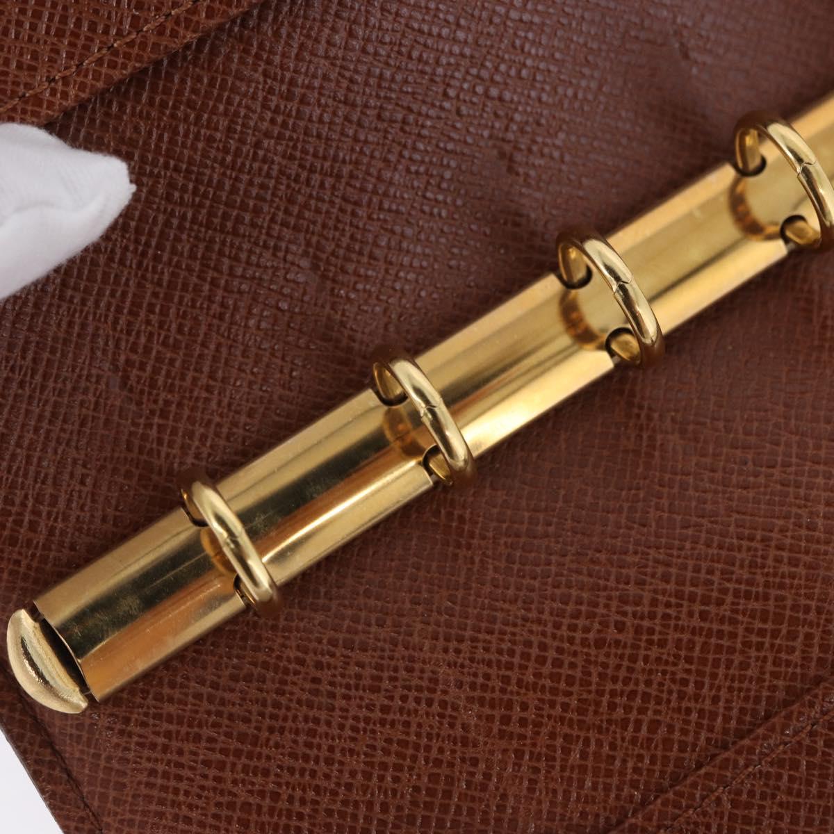 LOUIS VUITTON Monogram Agenda PM Day Planner Cover R20005 LV Auth BA14340