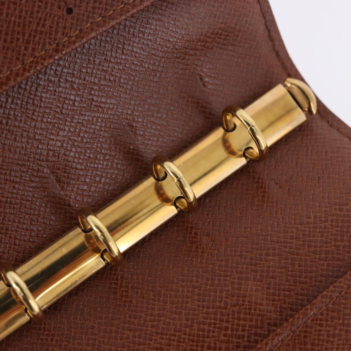 LOUIS VUITTON Monogram Agenda PM Day Planner Cover R20005 LV Auth BA14340