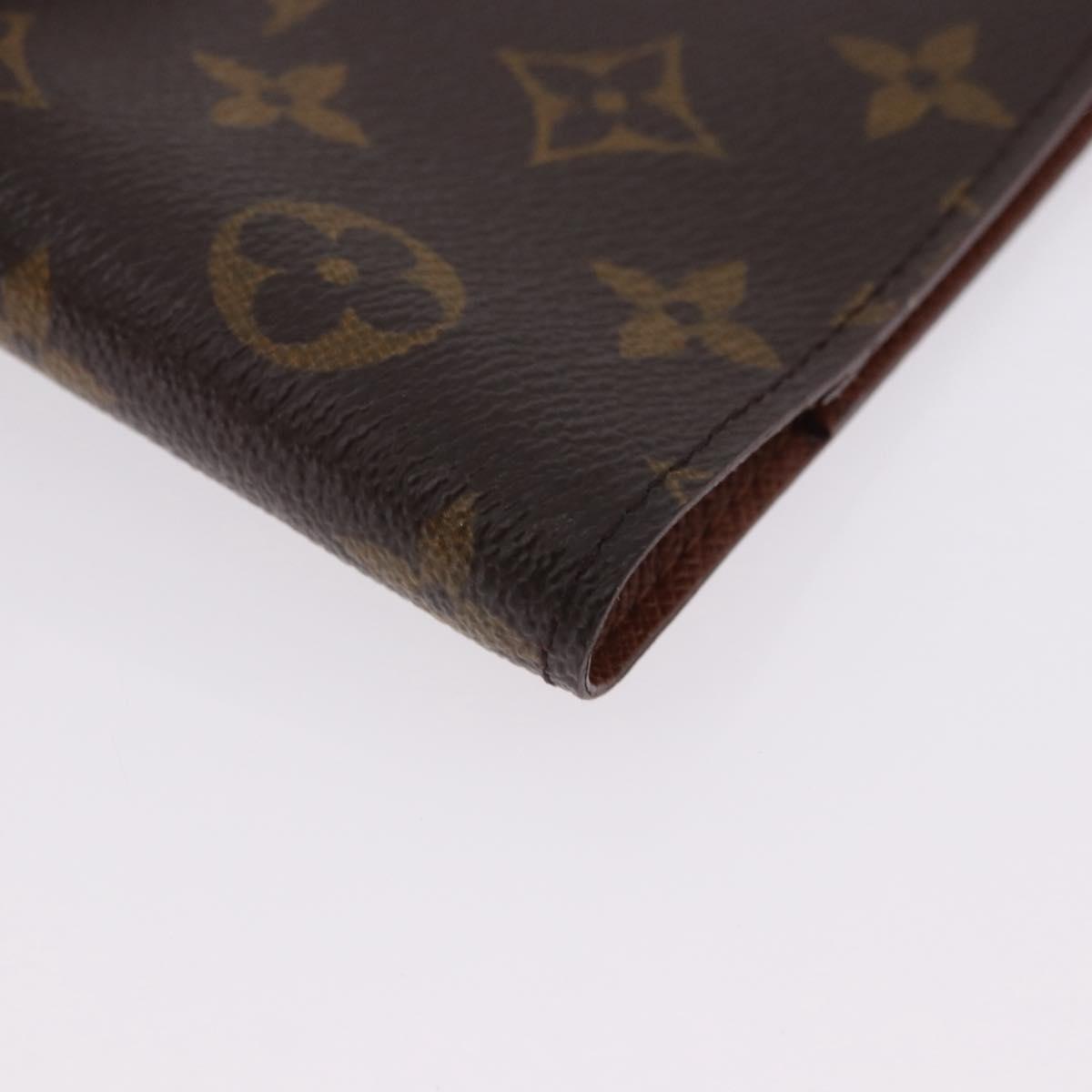 LOUIS VUITTON Monogram Agenda PM Day Planner Cover R20005 LV Auth BA14340