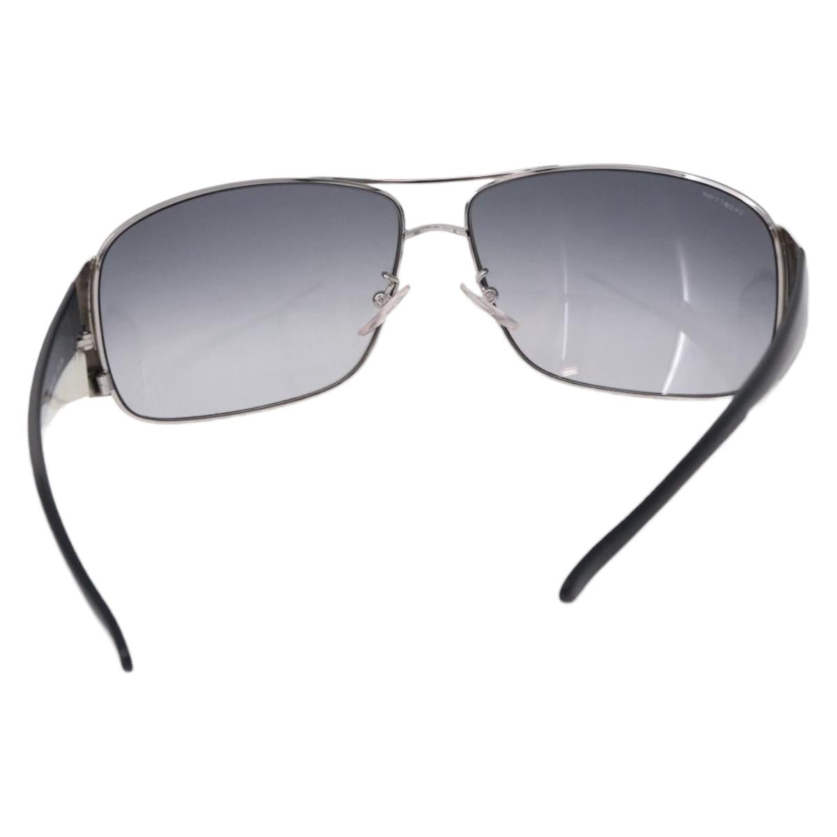 PRADA Sunglasses plastic White Brown Auth BA14346