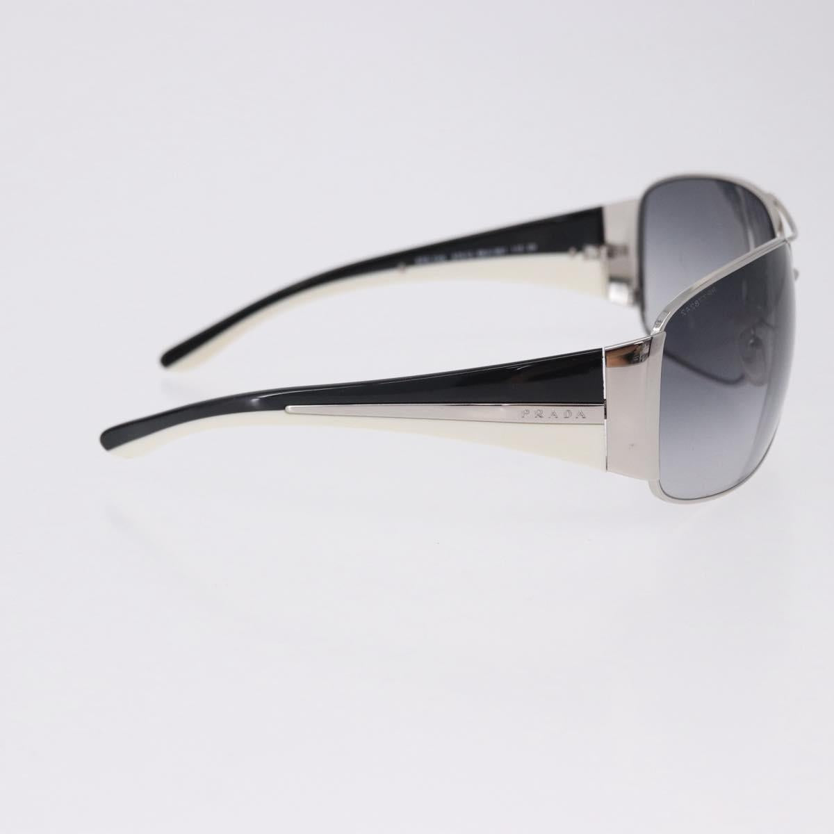 PRADA Sunglasses plastic White Brown Auth BA14346