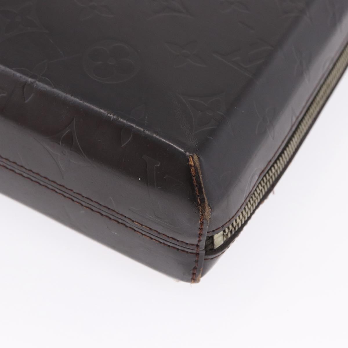 LOUIS VUITTON Monogram Grasse Erwin Hand Bag Brown M46580 LV Auth BA14350