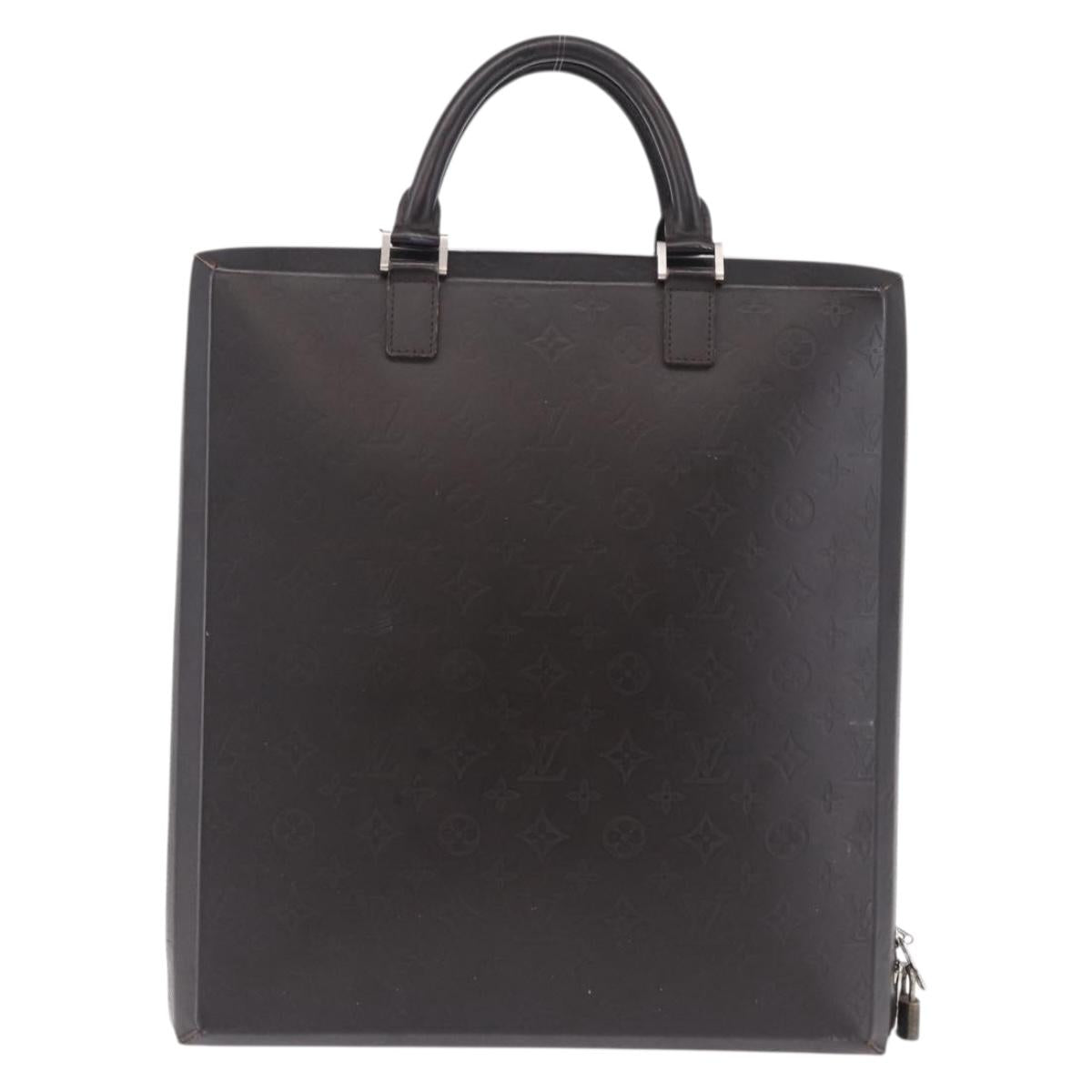 LOUIS VUITTON Monogram Grasse Erwin Hand Bag Brown M46580 LV Auth BA14350