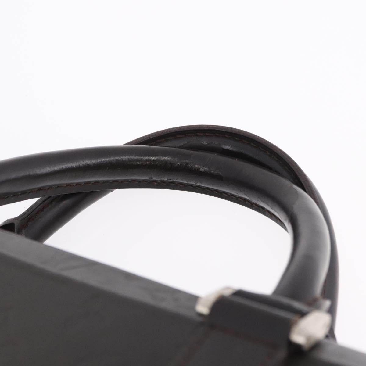 LOUIS VUITTON Monogram Grasse Erwin Hand Bag Brown M46580 LV Auth BA14350