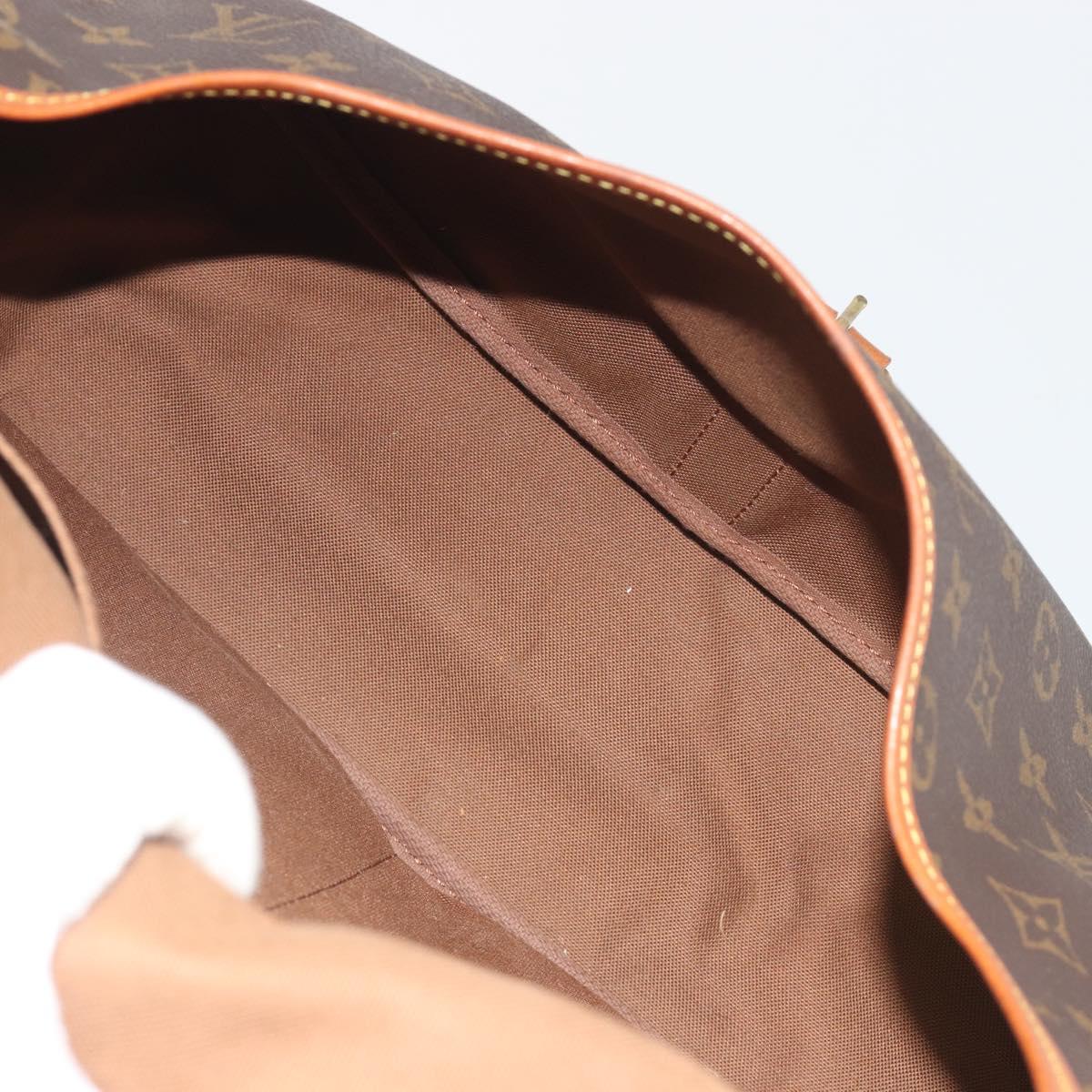 LOUIS VUITTON Monogram Saumur 35 Shoulder Bag M42254 LV Auth BA14354