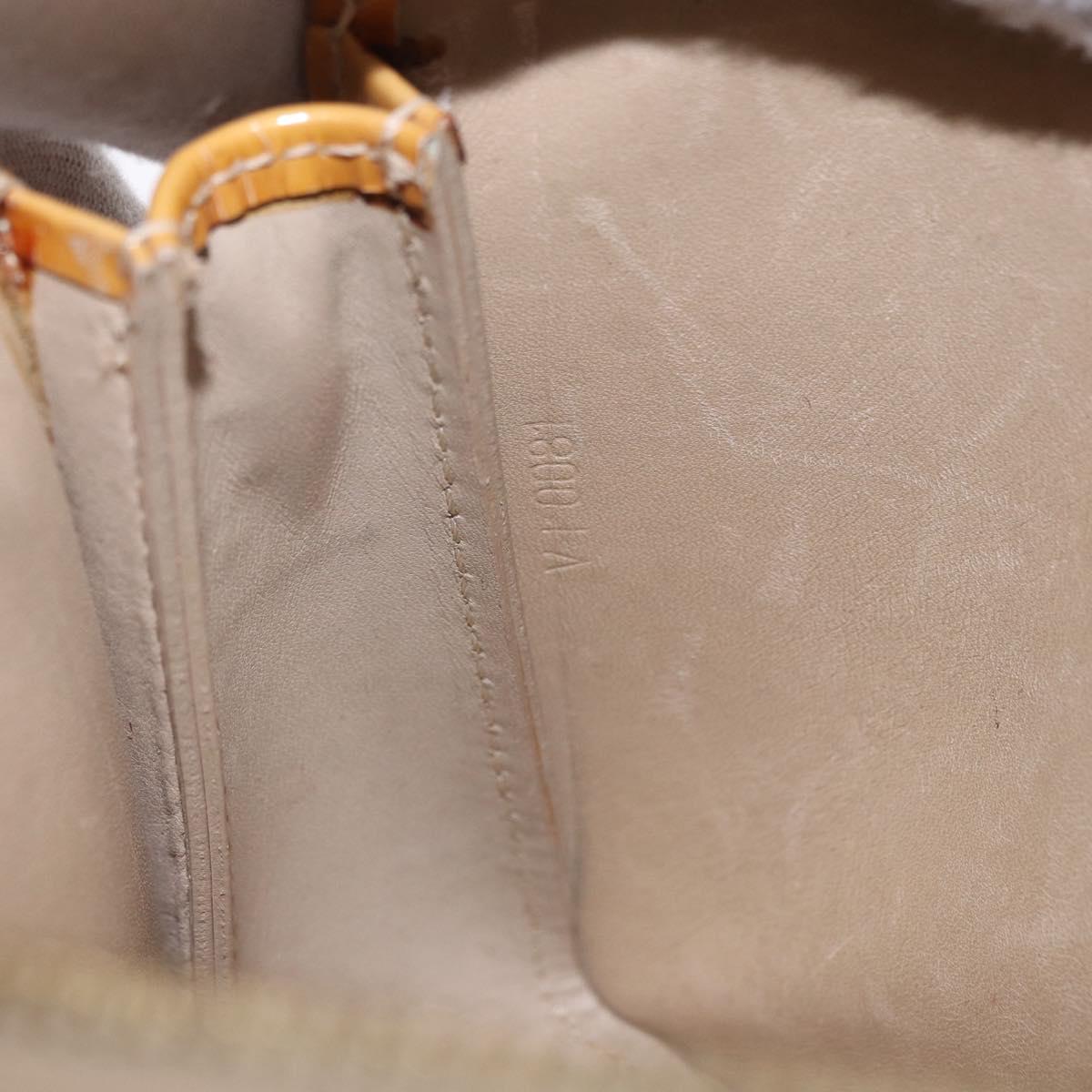 LOUIS VUITTON Monogram Vernis Lexington Pouch Beige M91010 LV Auth BA14356