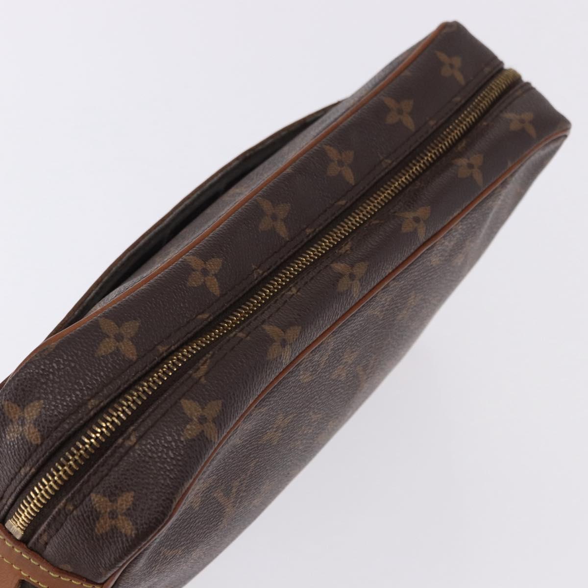 LOUIS VUITTON Monogram Compiegne 28 Clutch Bag M51845 LV Auth BA14359
