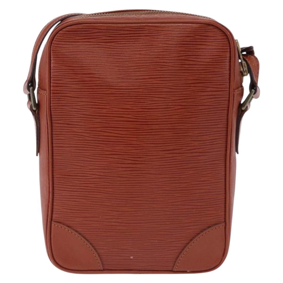 LOUIS VUITTON Epi Danube Shoulder Bag Brown M51694 LV Auth BA14360
