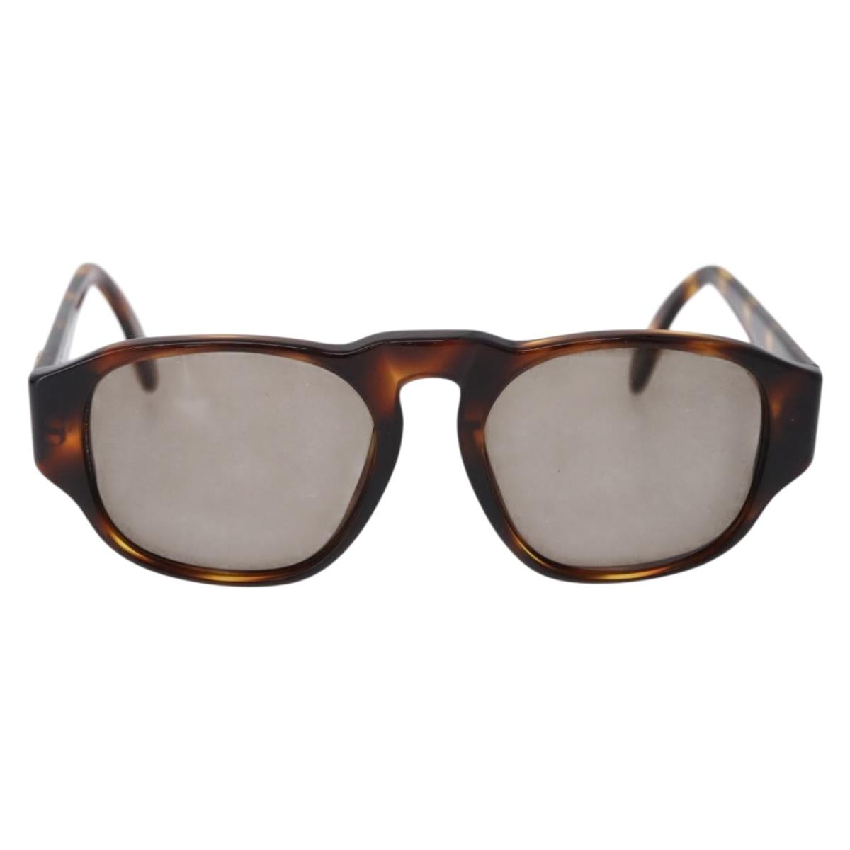 CHANEL Sunglasses plastic Brown CC Auth BA14362M
