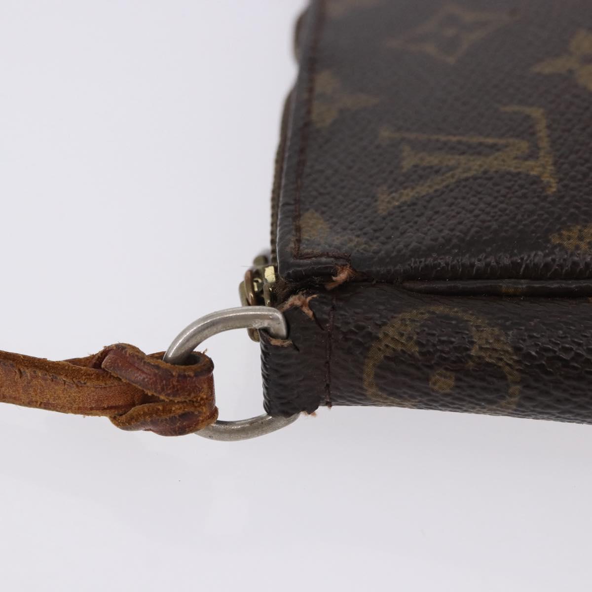 LOUIS VUITTON Monogram Pochette Accessoires Pouch M51980 LV Auth BA14371