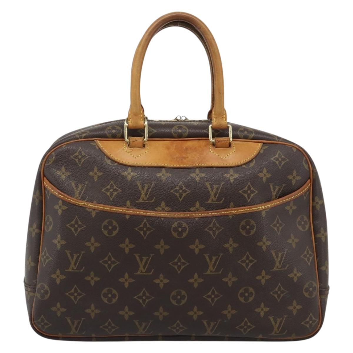 LOUIS VUITTON Monogram Deauville Hand Bag M47270 LV Auth BA14374