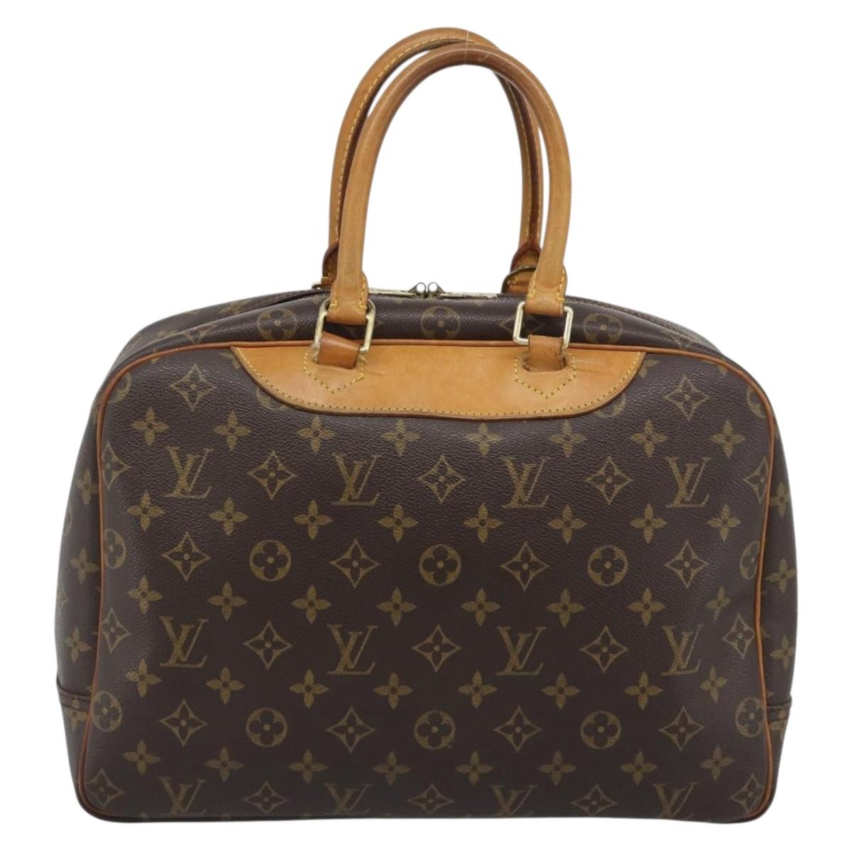 LOUIS VUITTON Monogram Deauville Hand Bag M47270 LV Auth BA14374