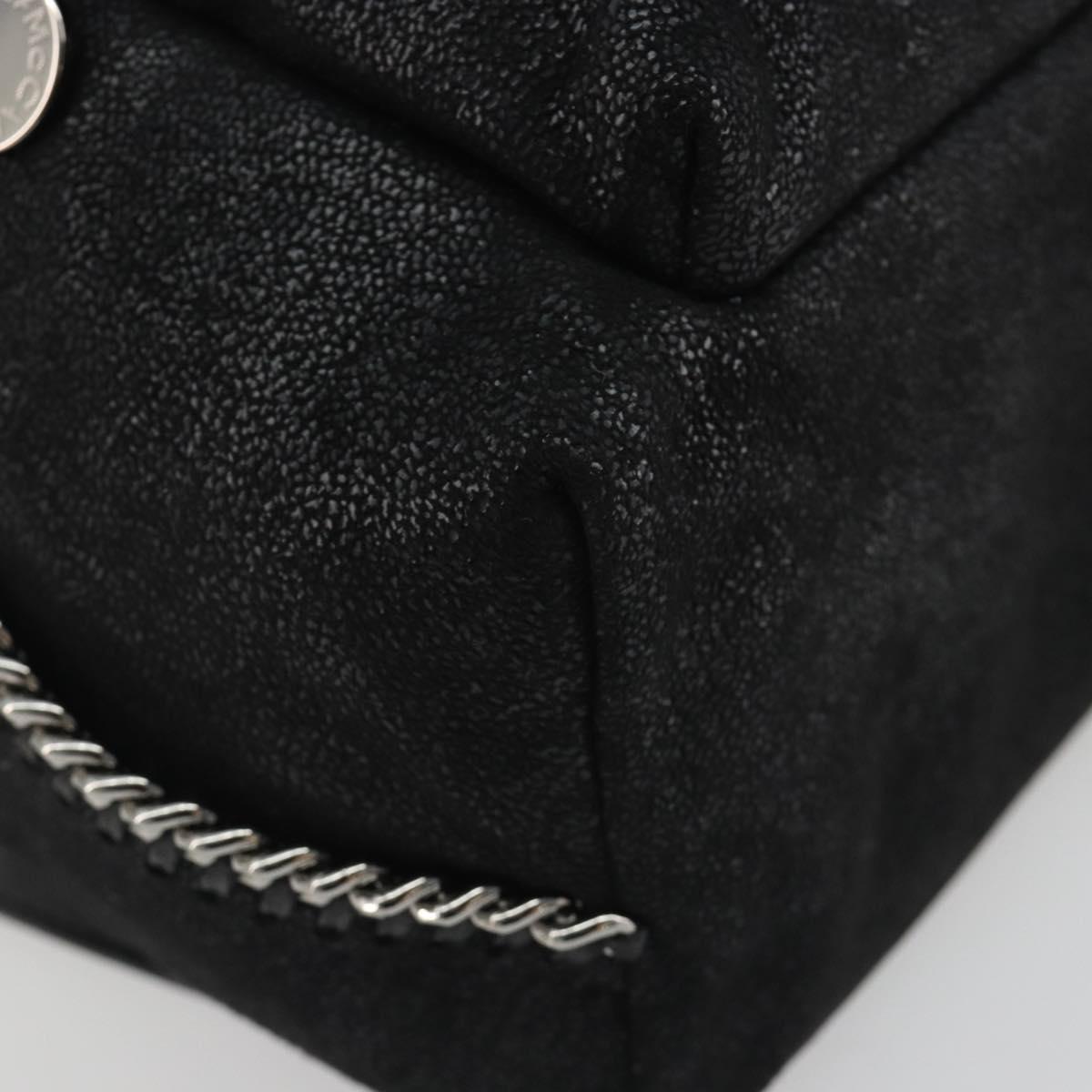 Stella MacCartney Falabella Chain Backpack Polyester Black 410905 Auth BA14378A